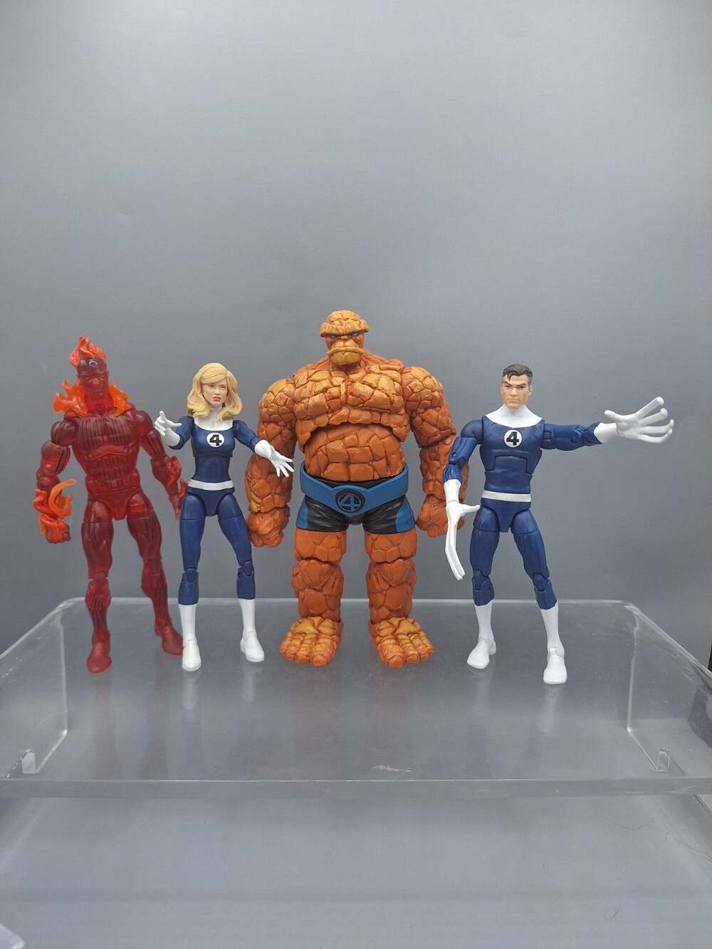 Hasbro~Marvel Legends Retro~Mr Fantastic~Invisible Woman~ Thing~Human Torch~6 In
